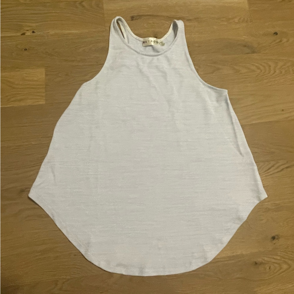 Retrod light blue flowy flattering tank top size m